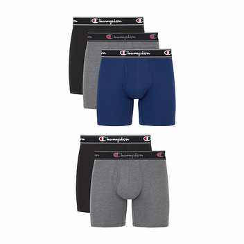 Mens Champion Elite X Temp Boxer Briefs 5 Pair HomeGymBodybuilding