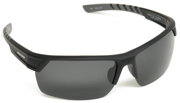 Skechers Men's Polarized Sunglasses - Matte Black & Bordeaux 